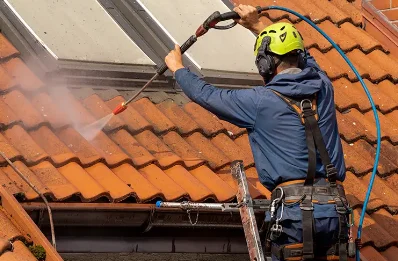 Démoussage et hydrofuge de toiture à Ascou